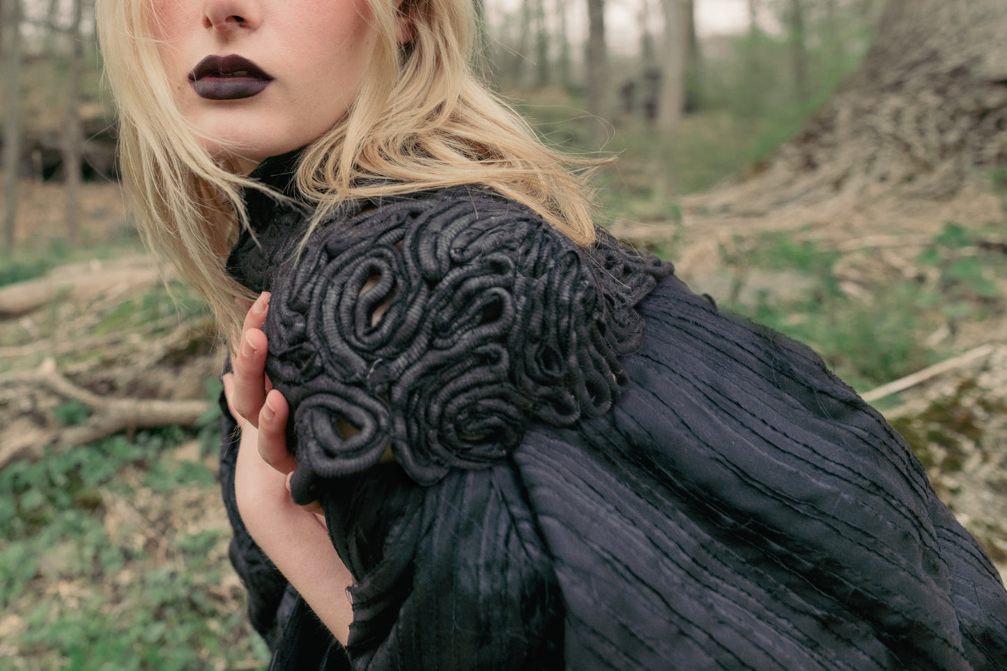 Hronia Pleated Cocoon Coat