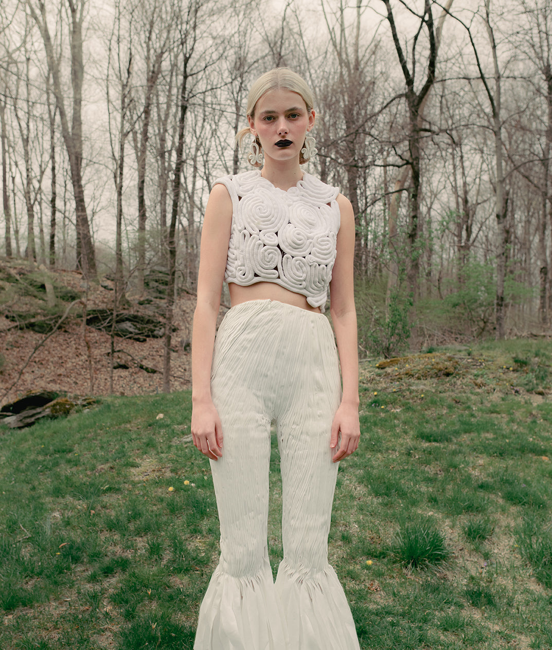 Toula Cotton Poplin Fluted Pant